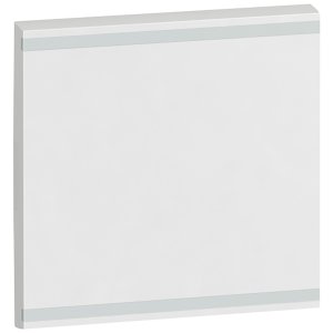 (I) KEY COVER MH 2 FUNC NO MARKING 2 MODULES - SQUARE WHT