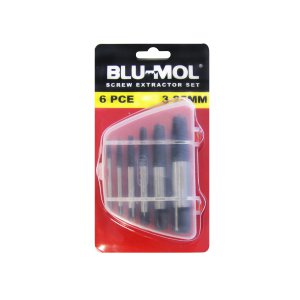 EXTRACTOR SCREW SET 3MM-22MM BL280-S1 BLU-MOL 6 PCS