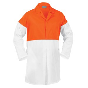 DUSTCOAT FOOD L/W L/S PC DOME WHT/ORA 107R 11 380012WO