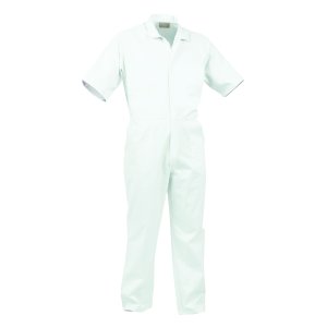 OVERALL FOOD L/W 190GSM S/S PC WHT (7) 460014W-88R(7)
