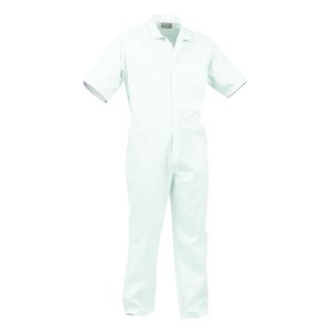 OVERALL FOOD 240GSM S/S PC WHT (11) 460015W-107R(11)