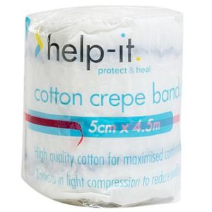 HELP-IT CREPE BANDAGE 5CM EACH