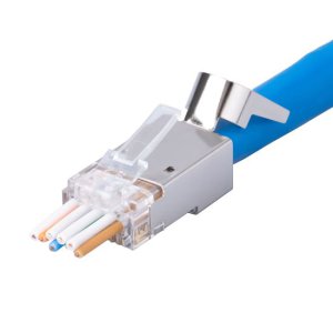 PLUG CAT6A STP EXTERNAL GROUND PUSH THROUGH 20PCS DYNAMIX