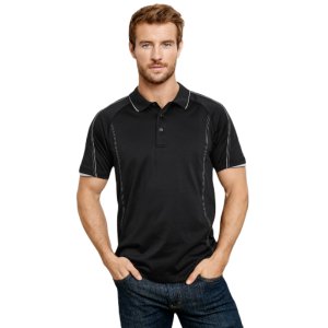 POLO MENS BLK/SILV 2XL BLADE BIZ COLLECTION