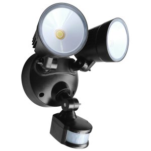 SPOTLIGHT DOUBLE 20W PIR 3K 4K 6K BLK RCH20CCT3P-04 CHASE