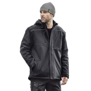 JACKET UNISEX ANTARCTIC SOFTSHELL TAPED BLK XL SYZMIK
