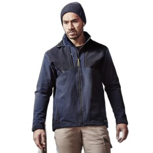 JACKET UNISEX STRETCH W/PROOF CHAR/BLK 3XL SYZMIK