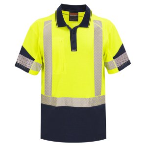 POLO DAY/NIGHT LW COTTON-BACK YLW/NVY 3XL 232011YN-3XL
