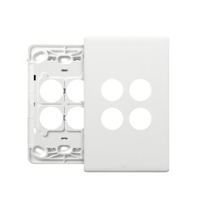 GRID & COVERPLATE 4G MATT WHT LEGRAND