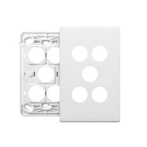 GRID & COVERPLATE 5G MATT WHT LEGRAND