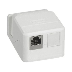 (I) SURFACE MOUNTING BOX 1 OR 2 PORTS FOR RJ45 KEYSTONE