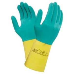 GLOVE 87-900 LATX NEOPRNE GAUNT YLLW/GRN 10 ALPHATEC