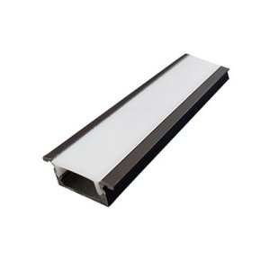 LED PROFILE DSCHAN120 BLACK 2M TASK OPAL LENS