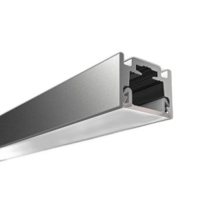 LED PROFILE BASELINE 01 ROLLED OPAL DIFFUSER ANODISED 2M