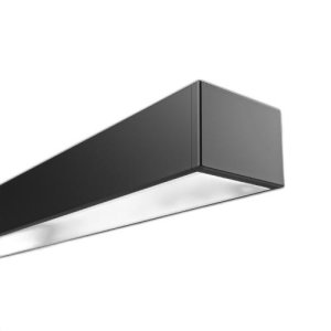 LED PROFILE BASELINE 01 ROLLED OPAL DIFFUSER BLACK 4M