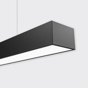LED PROFILE HIGHLINE 01 ROLLED OPAL DIFFUSER BLACK 2M