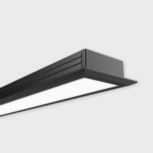 LED PROFILE LOWLINE 02 MINI ROLLED OPAL DIFFUSER BLACK 2M