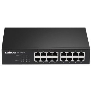 UNMANAGED SWITCH 16 PORT 10/100/1000 GIGABIT RACK MT EDIMAX