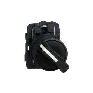 (I) SELECTOR SWITCH COMPL STD HANDLE BLK 1NO 2POS STAY PUT