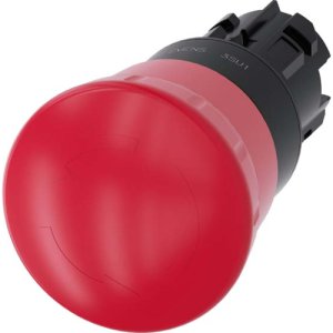 PUSHBUTTON 22MM PLASTIC EMERG.STOP MUSHROOM 40MM RED