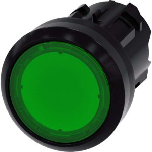 PUSHBUTTON 22MM PLASTIC ILLUM GREEN