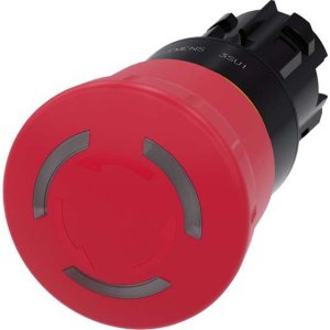 PUSHBUTTON 22MM PLASTIC EMERG.STOP MUSHROOM 40MM RED