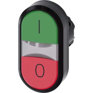 PUSHBUTTON 22MM PLASTIC ILLUM TWIN GREEN/RED