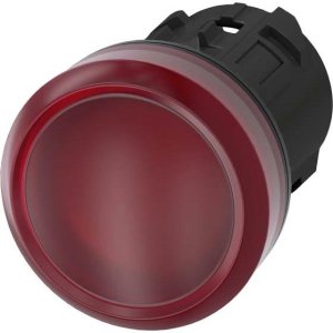 INDICATOR LIGHT 22MM PLASTIC RED SMOOTH