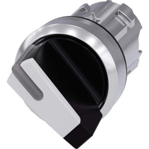 SELECTOR SWITCH 22MM METAL O-I WHITE