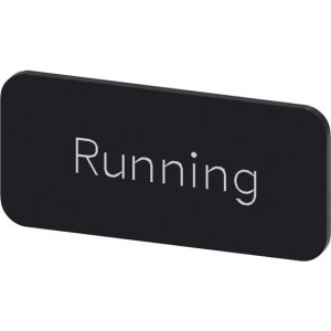 (I) LABEL 12.5X27MM ADHESIVE BLACK/WHITE RUNNING