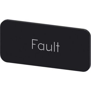LABEL 12.5X27MM ADHESIVE BLACK/WHITE FAULT