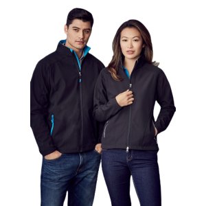 JACKET LADIES SOFT SHELL NAVY/GRAPHITE 2XL J307L GENEVA