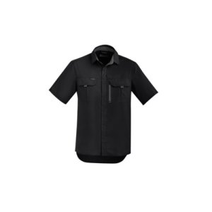SHIRT MENS OUTDOOR S/S BLK S SYZ