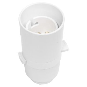 SWITCHED LAMPHOLDER 10MM THREAD TOP ENTRY WHT