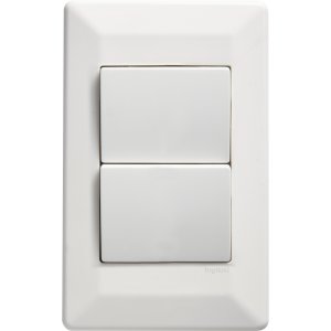 SWITCH VERT 10A 2G WHT COMO