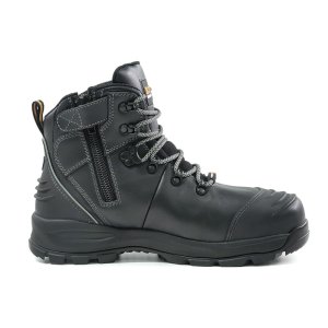 BOOT LACE UP ZIP SIDED BLK 08 X-XTLZBK-08 BISON