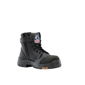 BOOT LACE UP ZIP ARGYLE COMPOSITE BLK 6 STEEL BLUE