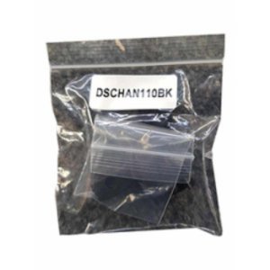 CHANNEL 110 END CAPS & CLIPS PACK BLK DSCHAN110