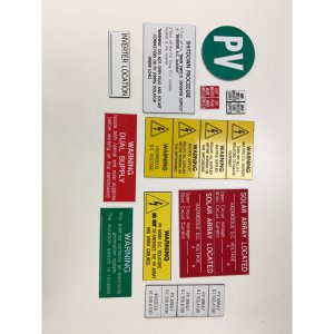DC SOLAR LABEL KIT