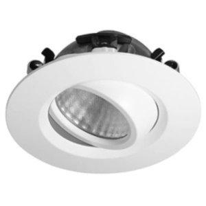 DOWNLIGHT LED 9.6W 3000-2200K PRISMATIC 60DG 220MA DRIVE WHT