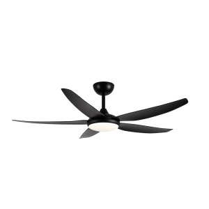 CEILING FAN 56IN DC 5 BLADE DIM CCT LED BLACK AMARI