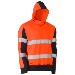HOODIE MENS TAPE 2TONE HIVIS 4 WAY STRETCHY O/N L BISLEY