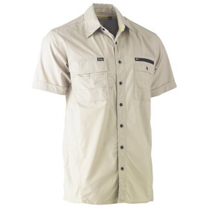 SHIRT MENS UTILITY S/S CHAR 3XL FLX & MOVE BISLEY
