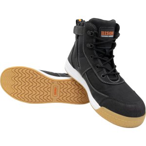 BOOT ZIP SIDE LACE UP BLK 12 DUNEBK-12