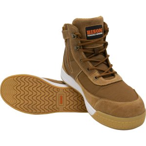 BOOT ZIP SIDE LACE UP BROWN 10 DUNEBR-10