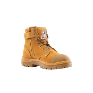 BOOT SAFETY ARGYLE ZIP WHEAT 10 STEEL BLUE