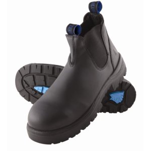 BOOT SAFETY HOBART BLACK 11.5 STEEL BLUE