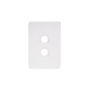 COVERPLATE ONLY 2G WHT METRO VYNCO