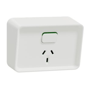SOCKET SINGLE 10A 250V XW WHITE ICONIC