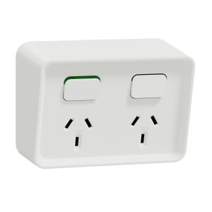 SOCKET DOUBLE 10A 250V XW WHITE ICONIC
